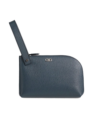 FERRAGAMO Handbag Navy blue Leather