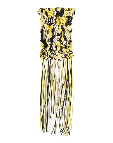 MSGM Borsa a tracolla Giallo Fibre tessili