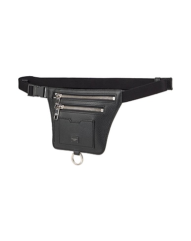 DOLCE&GABBANA Belt Bags Black 100% Calf hair