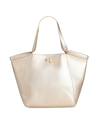 MANILA GRACE Handbag Platinum 100% Polyurethane