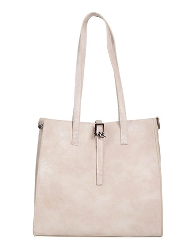MANILA GRACE Shoulder bag Light grey 100% Polyurethane