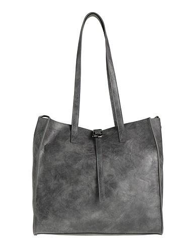 MANILA GRACE Shoulder bag Grey 100% Polyurethane