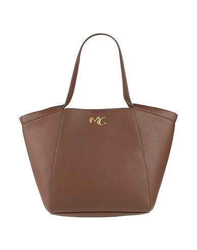 MANILA GRACE Handbag Light brown 100% Polyurethane
