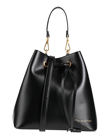 MANILA GRACE Handtasche Schwarz 100% Polyurethan