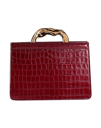BALLY Handbag Burgundy Leather