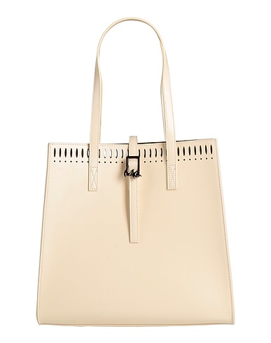 MANILA GRACE Borsa a mano Panna 100% Poliuretano