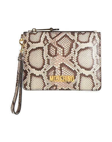 MOSCHINO Handbag COUTURE Cream Leather