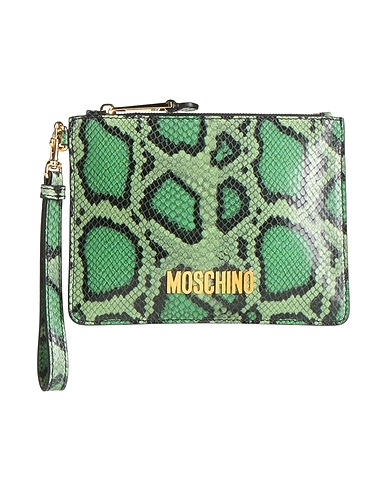 MOSCHINO Handbag COUTURE Green Leather