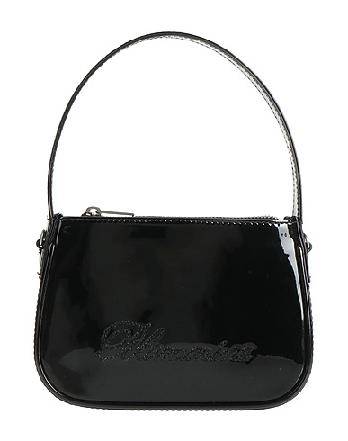 BLUMARINE Handbag Black Cow leather, PVC - Polyvinyl chloride