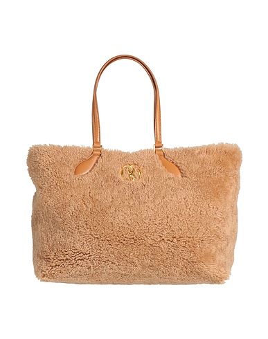 BALLY Handbag Camel Merino Wool, Leather