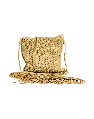 ALYSI Across-body bag Sand 100% Leather
