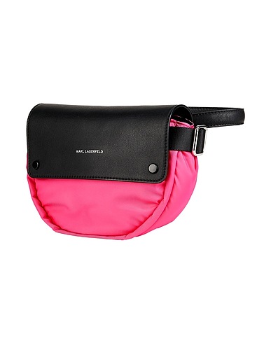 KARL LAGERFELD Belt Bags Fuchsia 74% Polyamide, 26% Cowhide