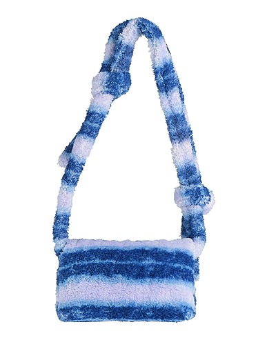 MARNI Sac porté épaule Bleu marine Fibres textiles