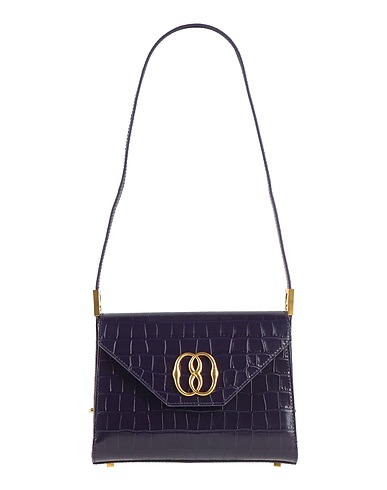 BALLY Shoulder bag Purple Leather