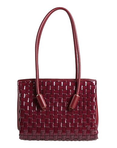 THEMOIRÈ Shoulder bag Burgundy Textile fibers