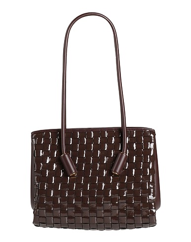 THEMOIRÈ Shoulder bag Dark brown Textile fibers