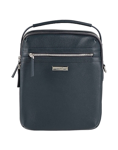 CERRUTI 1881 Handbag Midnight blue 100% Calfskin