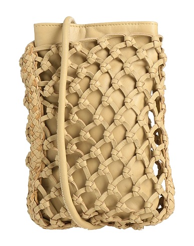 ALYSI Borsa a tracolla Beige 100% Pelle