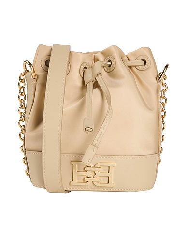 BALLY Cross-body bags Beige Leather, Textile fibers