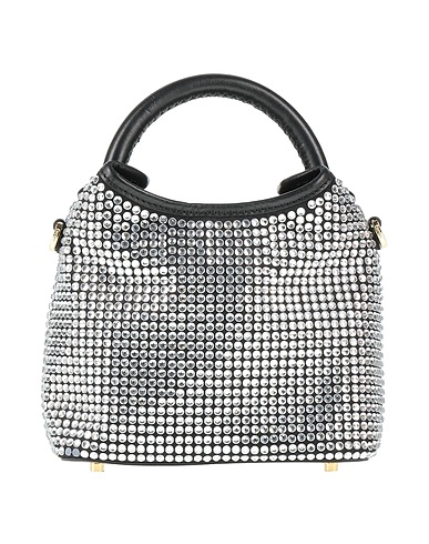 ELLEME Handbag Black Leather, Textile fibers