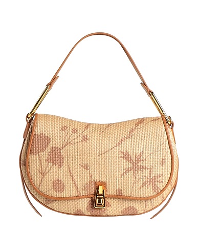 COCCINELLE Handbag Beige Textile fibers