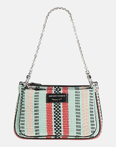 EMPORIO ARMANI Handbag Turquoise 100% Polyurethane, Polyester