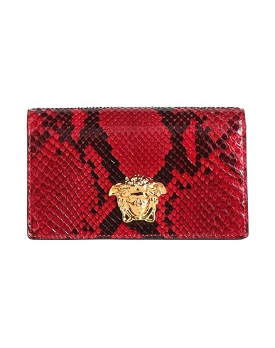 VERSACE Handbag Red Python skin