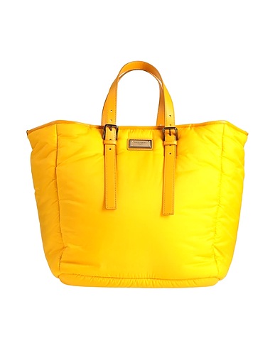DOLCE&GABBANA Handbag Yellow 80% Polyamide, 10% Polyurethane, 10% Calfskin