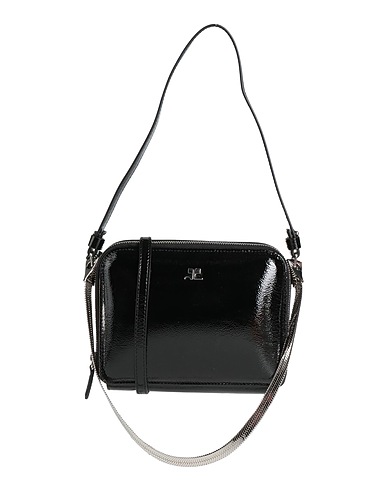 COURRÈGES Handbag Black Leather