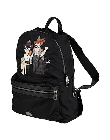 DOLCE&GABBANA Rucksacks Black Textile fibres
