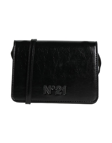N°21 Cross-body bags Black 100% Polyester, Polyurethane coated