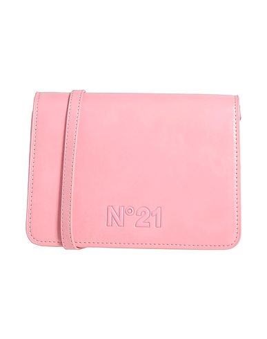 N°21 Borsa a tracolla Rosa 100% Poliestere, Spalmato poliuretano