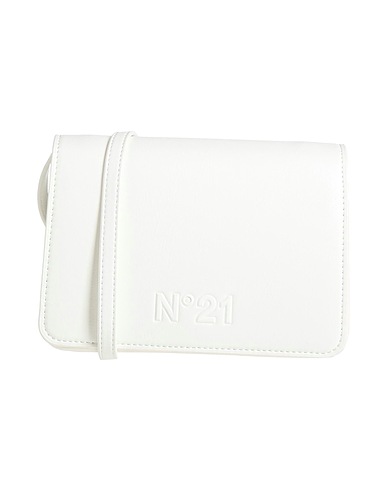 N°21 Borsa a tracolla Bianco 100% Poliestere, Spalmato poliuretano