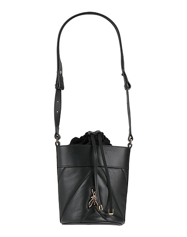 PATRIZIA PEPE Schultertasche Schwarz Leder