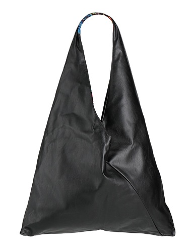 SHIRTAPORTER Shoulder bag Black 66% Polyurethane, 34% Viscose