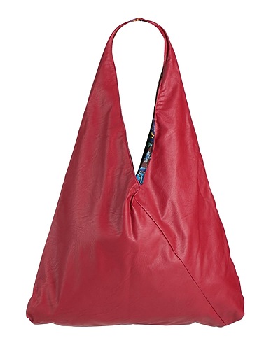 SHIRTAPORTER Shoulder bag Burgundy 66% Polyurethane, 34% Viscose