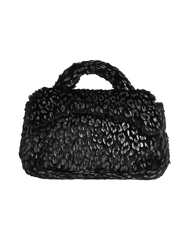 LA MILANESA Handbag Black Textile fibres