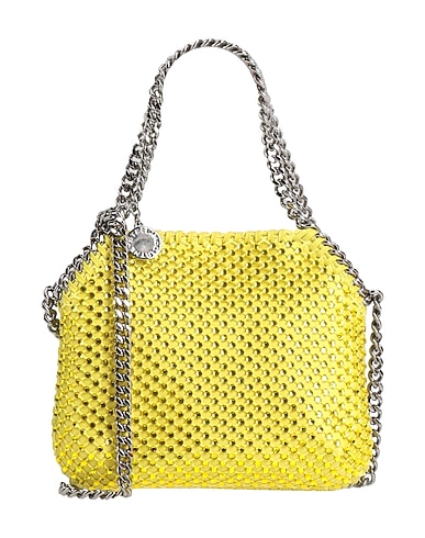 STELLA McCARTNEY ハンドバッグ イエロー コットン 75% / ポリエステル 25% / ガラス