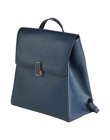 VALEXTRA Backpacks Midnight blue Leather