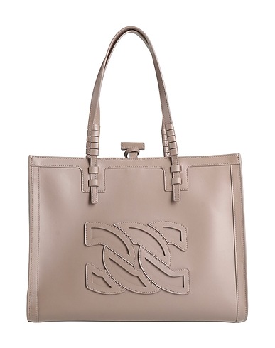 CASADEI Handtasche Maulwurfsgrau Kalbsleder