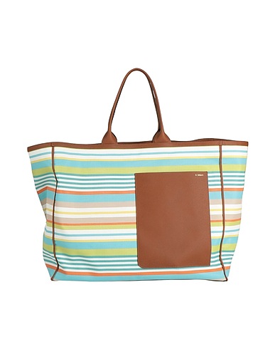 VALEXTRA Handbag Brown 69% PVC - Polyvinyl chloride, 31% Polyester, Calfskin
