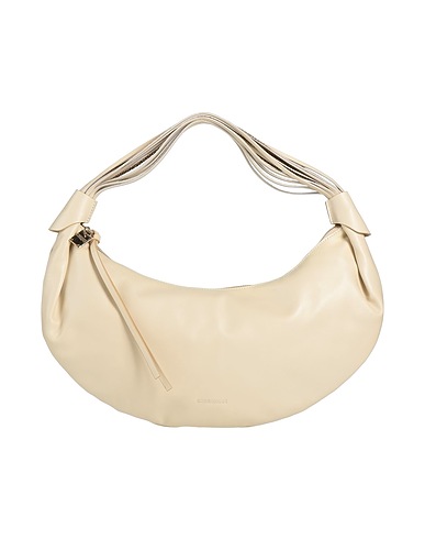 BORBONESE Borsa a mano Avorio 100% Pelle