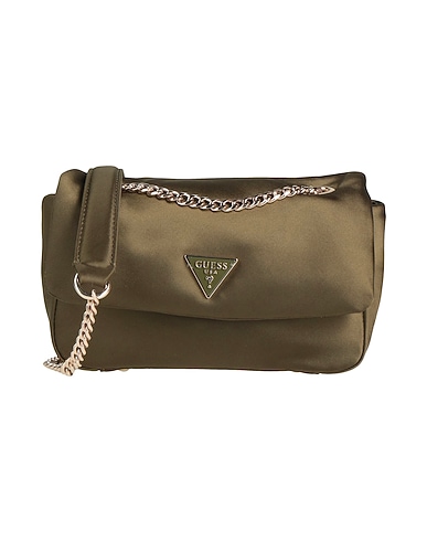 GUESS Across-body bag Military green 100% Polyurethane