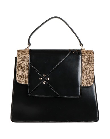 BORBONESE Handbag Black 100% Leather