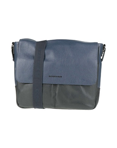 BORBONESE Borsa a tracolla Blu navy 100% Pelle