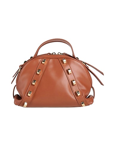 BORBONESE Handbag Tan 100% Leather
