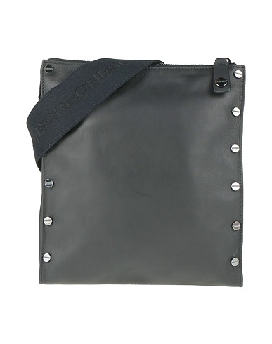 BORBONESE Bolso con bandolera Negro Cuero