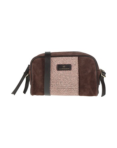 BORBONESE Across-body bag Dark brown 100% Leather