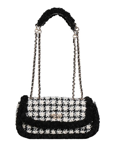 GUESS Shoulder bag Black 80% Terylene, 20% Wool