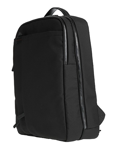 BORBONESE Mochilas Negro 100% Poliamida, Poliéster, Cuero